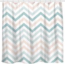 Good now we that cast thought about pink and grey bathroom decor which should get great plan against specimen at those. Home Geometric Print Zig Zag Pattern Lines And Contemporary Stripes Modern Design Fabric Bathroom Decor With Futuristic Light Color Block Sunlit Zigzag Pink And Grey White Chevron Shower Curtain Shower Curtain Sets