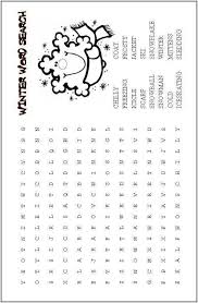 Vocabulary Weather Winter Words Winter Word Search Word Find