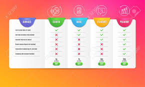 Graph Phone Pie Chart And Discount Message Icons Simple Set