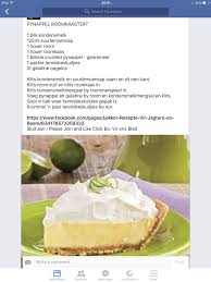 Pynappel Roomkaas Tert Sweet Recipes Tart Recipes Dessert Recipes