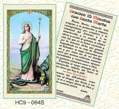 Oracion Minutos Con Santa Marta St Martha Novena Novena Novena Prayers
