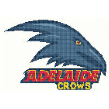 Adelaide Crows Afl Logo Cross Stitch Chart Cross Stitch Cross Stitch Chart Crow