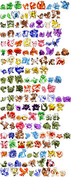 D R N R D X Transparent Version Of All Of The Pokemon
