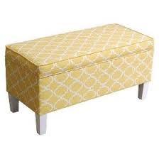 Threshold Patterned Storage Bench Yellow Target Mobile Yellow Storage Storage Bench Furniture