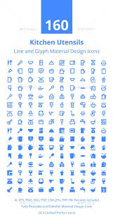 Download 160 Kitchen Utensils Material Icons Kitchen Icon Kitchen Utensils Illustration Icon