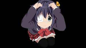 Chuunibyou Demo Koi Ga Shitai Crying Eyepatch Seifuku Takanashi Rikka Thighhighs Transparent Vector Zettai Ryouiki Wall Koi Chunibyō Demo Koi Ga Shitai Anime