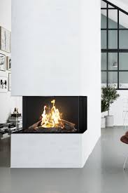 Einen Besonders Grosszugigen Blick Auf Das Schon Flackernde Gasfeuer Bieten Die 3 Seitigen Gaskamine V Gaskamin Gas Feuerstelle Und Inneneinrichtungsstile