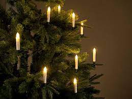 Lunartec Led Kerzen Tannenbaum: 20Er-Set Led-Weihnachtsbaum-Kerzen Mit  Ir-Fernbedienung, Timer, Weiß (Elektrische Kerzen Weihnachtsbaum)