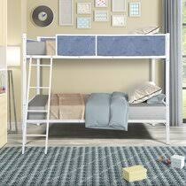 This queen upholstered bed is sure to awaken a love for modern platform styling with a softer side. Bunk Upholstered Kids Beds You Ll Love In 2021 Wayfair