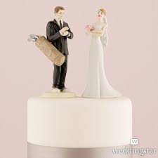 Golf Fanatic Groom Mix Match Cake Topper Funny Cake Toppers Funny Wedding Cake Toppers Bride And Groom Cake Toppers