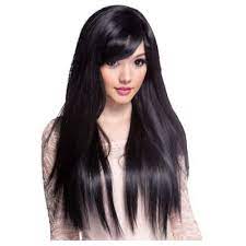 Stylish Long Black Wig In 2021 Long Black Wig Black Hair Haircuts Straight Hairstyles