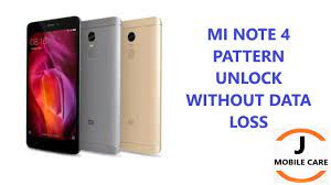 Here you can easily unlock the xiaomi redmi 9 or note 9 android mobile. Mi Note 4 Pattern Unlcok Without Data Loss Mi Note 4 Pattern Unlock Umt Pro Youtube