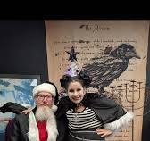 OOTD with Goth Santa! I had fun dressing Mike as Goth Santa. We found the  black and white Santa hat last year. And after finding that, the Goth Santa  idea was born. , I added white fur trim to one of ...