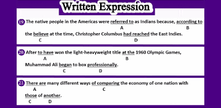 Pre Test Structure And Written Expression Proprofs Quiz