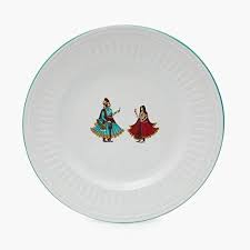 Home Centre Altius Regal Printed Bone China Crockery Set 4 Dinner Pla In 2020 China Crockery Side Plates Crockery
