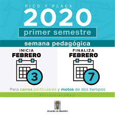 Consulte el pico y placa en bogotá para julio de 2021 jueves 1 de julio. Atencion Esta Es La Rotacion Del Alcaldia De Medellin Facebook