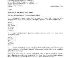 Wakil adalah orang yang melaksanakan hak dan kewajiban perpajakan. Contoh Surat Wakil Ambil Sijil Nikah Contoh Surat