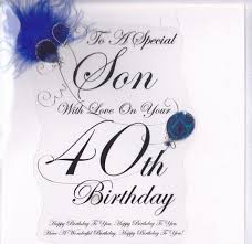 So, considering the unique, defining feelings and behaviors of life after 40. Large Cards Collection Karenza Paperie Birthday Wishes For Son Birthday Cards For Son 40th Birthday Wishes