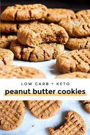 Low Carb Peanut Butter Cookies 3g Carbs Recipe In 2021 Low Carb Peanut Butter Cookies Sugar Free Recipes Desserts Low Carb Peanut Butter