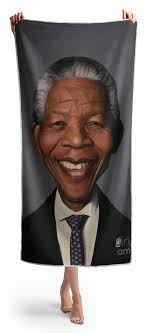 Nelson Mandela Beach Towels for Sale