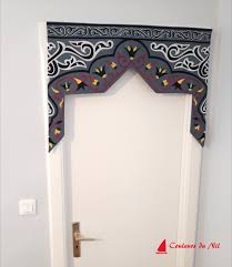 Encadrement De Porte Ou Fenetre Gris Decor En Tissu Decoration Porte Ramadan Decoration