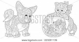 Watch the leaves fall, look at the colors changing, and grab your colored … Coloring Page Adult Vector Photo Free Trial Bigstock