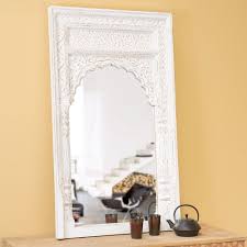 Indian Bleached Wood Mirror H 122 Cm Gandhi Miroir Indien Deco Maison Maison Du Monde