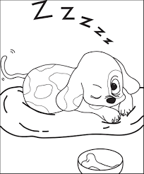 A fun coloring page for kids that like the puppy dog pals. Printable Sleeping Puppy Dog Coloring Page For Kids Supplyme