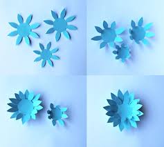 1 step by step paper flowers crafts tutorial: Paper Flowers Classroom Craft Activity Easy Make Paper Flowers Leaves