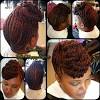 Bun Natural Hairstyles With Marley Hair