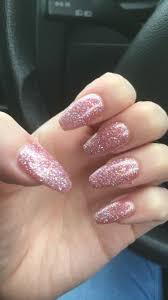 Acrylic Black And Pink Glitter Nails Nails Glitter Glitternails Pink Pinknails Pink Acrylic Nails Pink Glitter Nails Pink Sparkle Nails