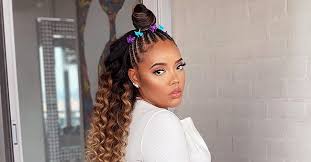Hairstyles for black women mary j. Check Out Guhh Star Angela Simmons As She Stuns In A Dark Red Outfit With Massive Earrings