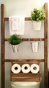 Throw Rustic Ladder Over The Toilet Storage Farmhouse Towel Rack Diy Bathroom Design Diy Bathroom Toilet Storage
