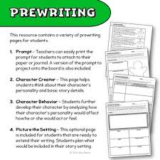 Character Development Gingerbread Man Narrative Writing Unit Anchor Chart