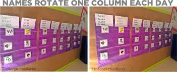 Kindergarten Literacy Centers Details Workboard Routine