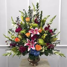 What colour should sympathy flowers be. Sympathy Of Colors Arrangement By Le Fleur Floral Couture