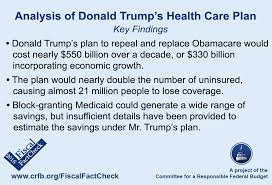 Trumpcare Explained Obamacare Facts