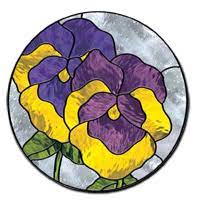 Free Pattern Pansies Stained Glass Patterns Stained Glass Flowers Stained Glass Quilt