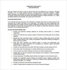Maybe you would like to learn more about one of these? Recruiter Job Description Template 10 Free Word Pdf Format Download Free Premium Templates
