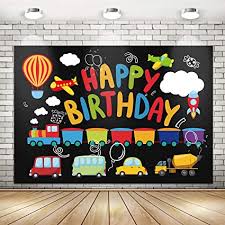 Maybe you would like to learn more about one of these? Amazon Com Train Theme Party Decorations Train Happy Birthday Backdrop Banner For Kids Teenagers Steam Train Transportation Vehicle Backdrop Background Banner Wall Decorations Birthday Baby Shower Party Supplies 71 X 49 Inch
