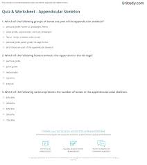 Do you know the secrets of sewing? Quiz Worksheet Appendicular Skeleton Study Com