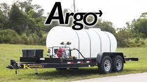 Our water storage container products include water trailers, plastic tanks, corrugated tanks, flexible tanks, and emergency storage tanks. The Argo Water Tank Trailer With Honda Engine And Pump Youtube
