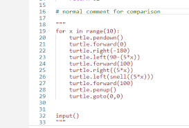 Python doesn't offer a separate way to write multiline comments. Multiline Comments Not Rendering Correctly In Python Request For Change Not Explicitly A Bug Issue 91041 Microsoft Vscode Github