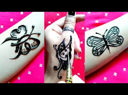 If you are looking for a butterfly tattoo design with a difference. Easy Simple Butterfly Mehndi Design Tattoos Mehndi Design Youtube