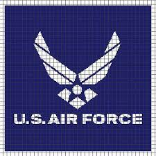 Air force astor place bk 53. Pin By Erin Springer On Crochet Graphghan Patterns Air Force Symbol Patriotic Cross Stitch Crochet Chart