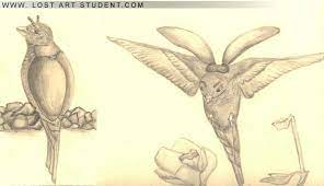Nathan, karina, jacob, and julia come up with new hybrid animals like they have in avatar: Animal Hybrid Mask Drawings