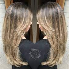 Creamy Blonde Balayage On Dark Hair Balayage Short Hair Balayage Honey Hair