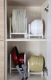 Kitchen Plates Holder Organizer Small Dish Drying Rack Stand For Cabin Cupboard Organisation Kitchen Kitchen Cabinet Organization Kitchen Utensil Organization