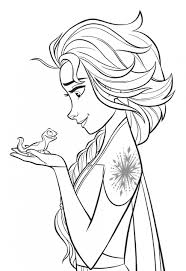 Downloadeaza cele mai frumoase planse de colorat cu printese disney aici gasesti fise de colorat cu ariel merida elsa coloring pages coloring for kids art. Free Coloring Frozen Elsa Frozen 2 Colouring Pages Novocom Top
