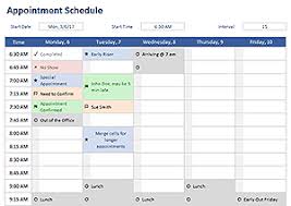 work schedule template for excel